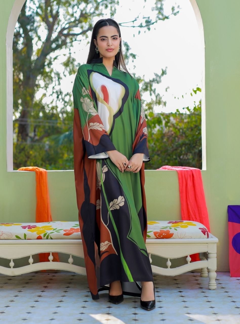 Printnation by Anayra Amal RTW Printed Poly Raw Silk 1 Piece Haze Studio - Casual Collection