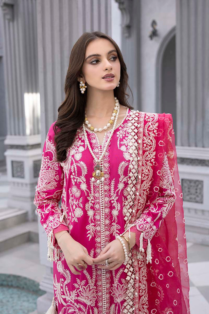 Husn E Adaa by Maham Sultan Unstitched Embroidered Lawn 3 Piece Suit MS26UHA Mahpari - Lawn Collection