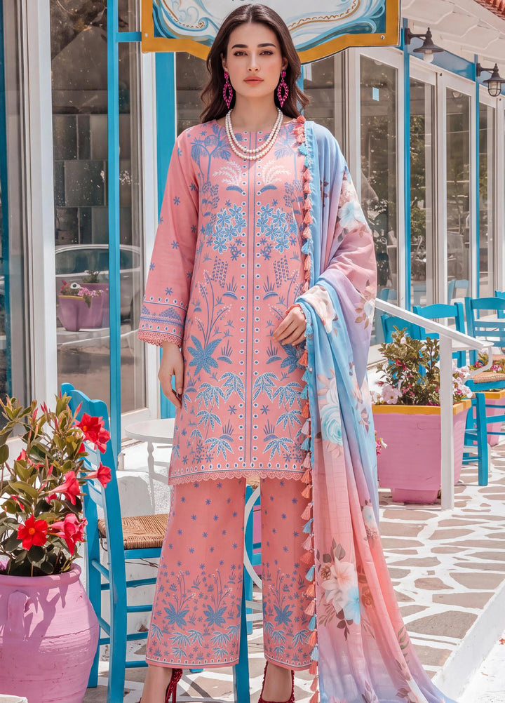 Coco by Al Zohaib Unstitched Printed Cambric 3 Piece Suit AZ26UCC D-07 - Casual Collection