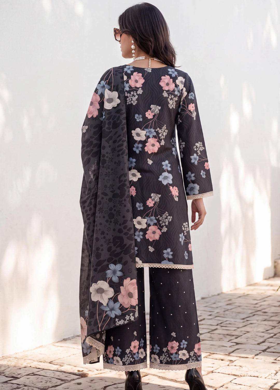 Coco by Al Zohaib Unstitched Printed Cambric 3 Piece Suit AZ26UCC D-09 - Casual Collection