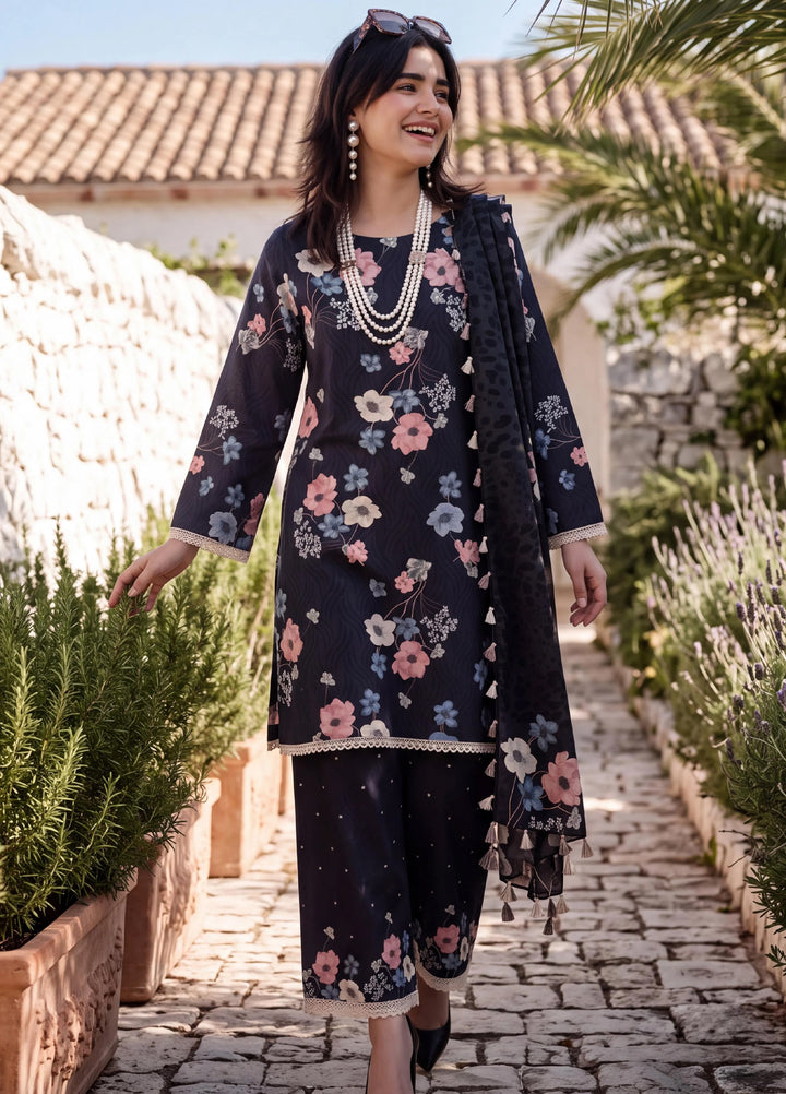 Coco by Al Zohaib Unstitched Printed Cambric 3 Piece Suit AZ26UCC D-09 - Casual Collection