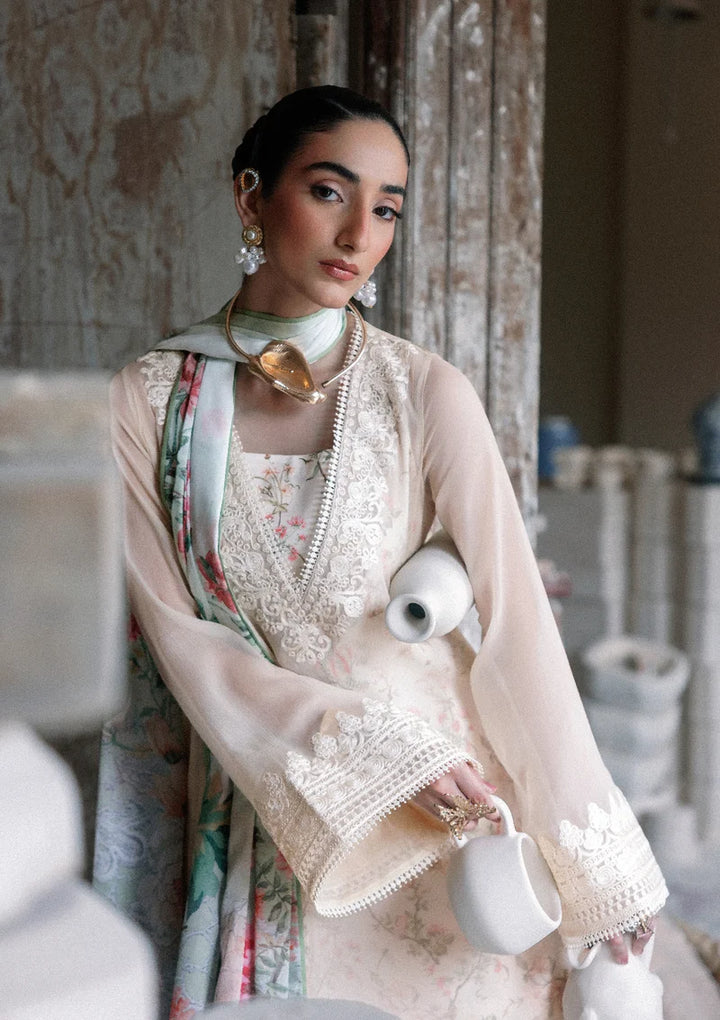 Lady Aik by AIK Atelier Unstitched Embroidered Chiffon 3 Piece Suit AIK26ULA 01 - Festive Collection