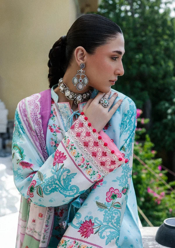 Lady Aik by AIK Atelier Unstitched Embroidered Silk 3 Piece Suit AIK26ULA 03 - Festive Collection