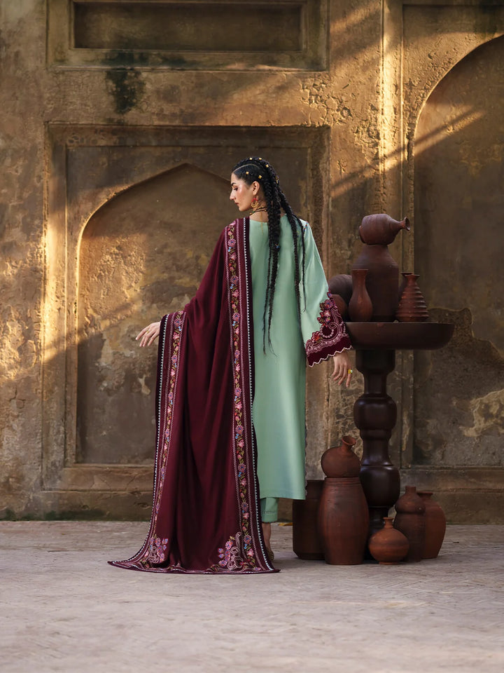Gulnar by Bin Ilyas Unstitched Embroidered Karandi 3 Piece Suit BI26UGK 1012A - Festive Collection