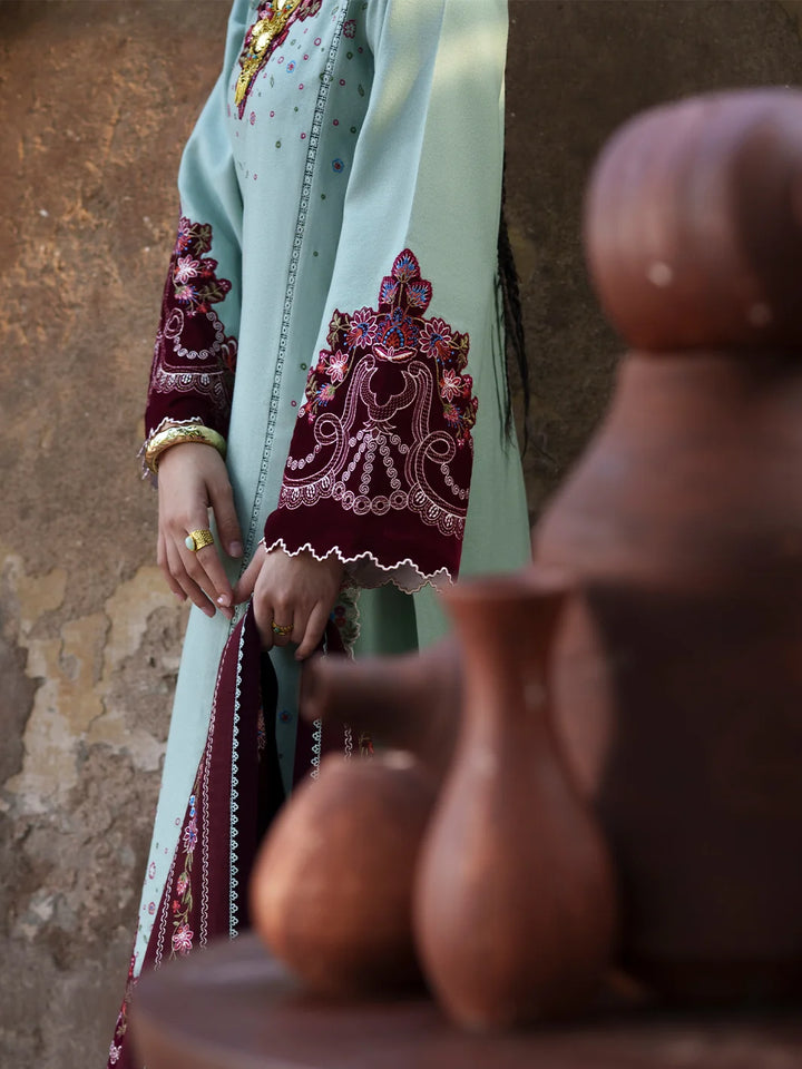 Gulnar by Bin Ilyas Unstitched Embroidered Karandi 3 Piece Suit BI26UGK 1012A - Festive Collection