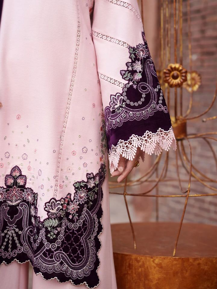 Gulnar by Bin Ilyas Unstitched Embroidered Karandi 3 Piece Suit BI26UGK 1012B - Festive Collection