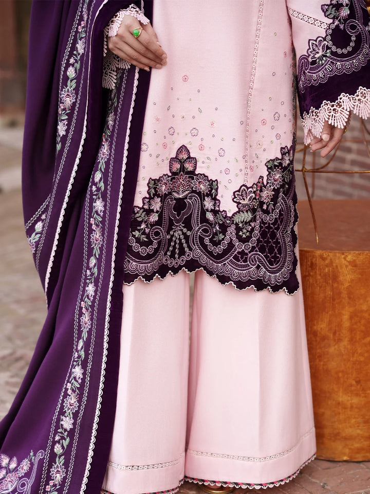 Gulnar by Bin Ilyas Unstitched Embroidered Karandi 3 Piece Suit BI26UGK 1012B - Festive Collection