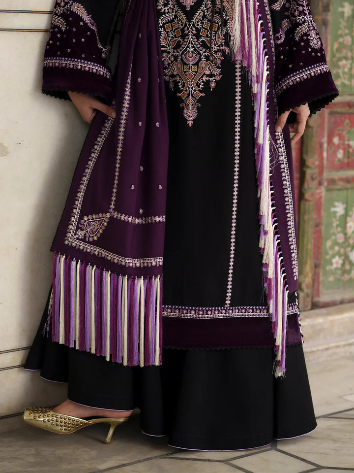 Gulnar by Bin Ilyas Unstitched Embroidered Karandi 3 Piece Suit BI26UGK 1013B - Festive Collection