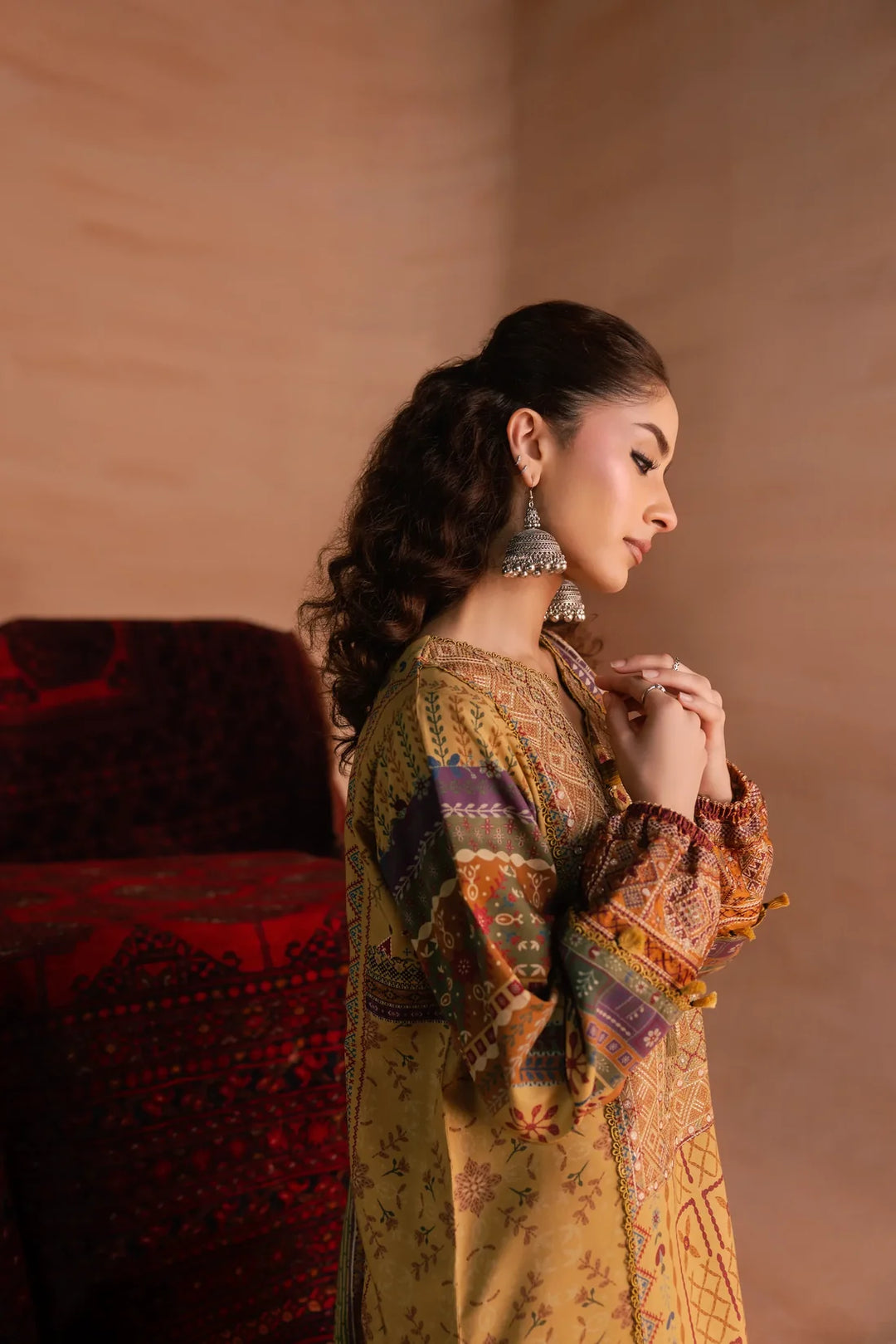 One Nation by Florent Unstitched Embroidered Viscose 3 Piece Suit FL26UON Airah - Casual Collection