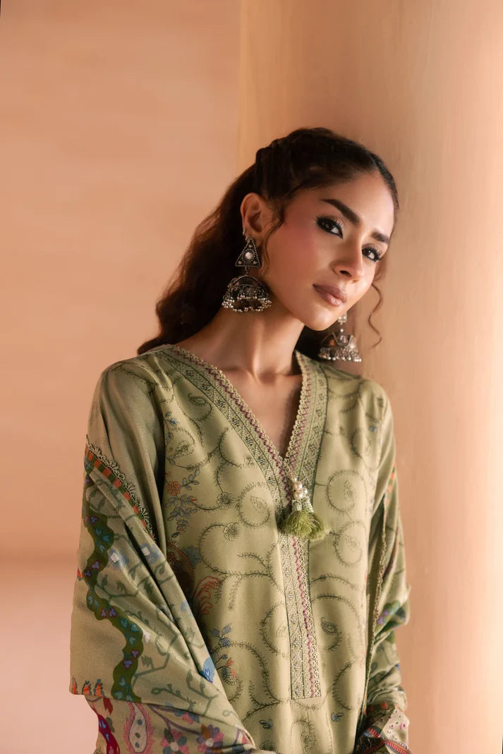 One Nation by Florent Unstitched Embroidered Viscose 3 Piece Suit FL26UON Nuri - Casual Collection