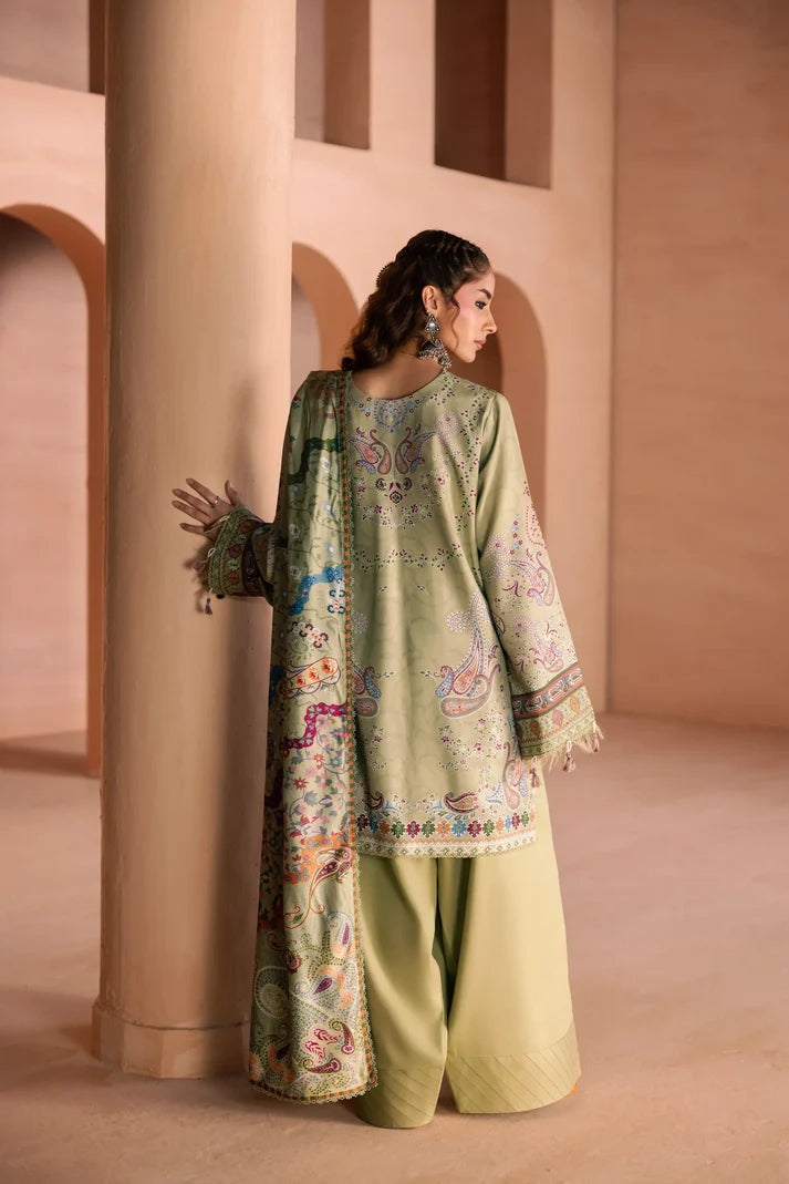One Nation by Florent Unstitched Embroidered Viscose 3 Piece Suit FL26UON Nuri - Casual Collection