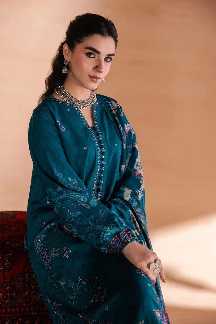 One Nation by Florent Unstitched Embroidered Viscose 3 Piece Suit FL26UON Ayzel - Casual Collection