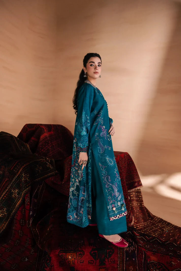 One Nation by Florent Unstitched Embroidered Viscose 3 Piece Suit FL26UON Ayzel - Casual Collection