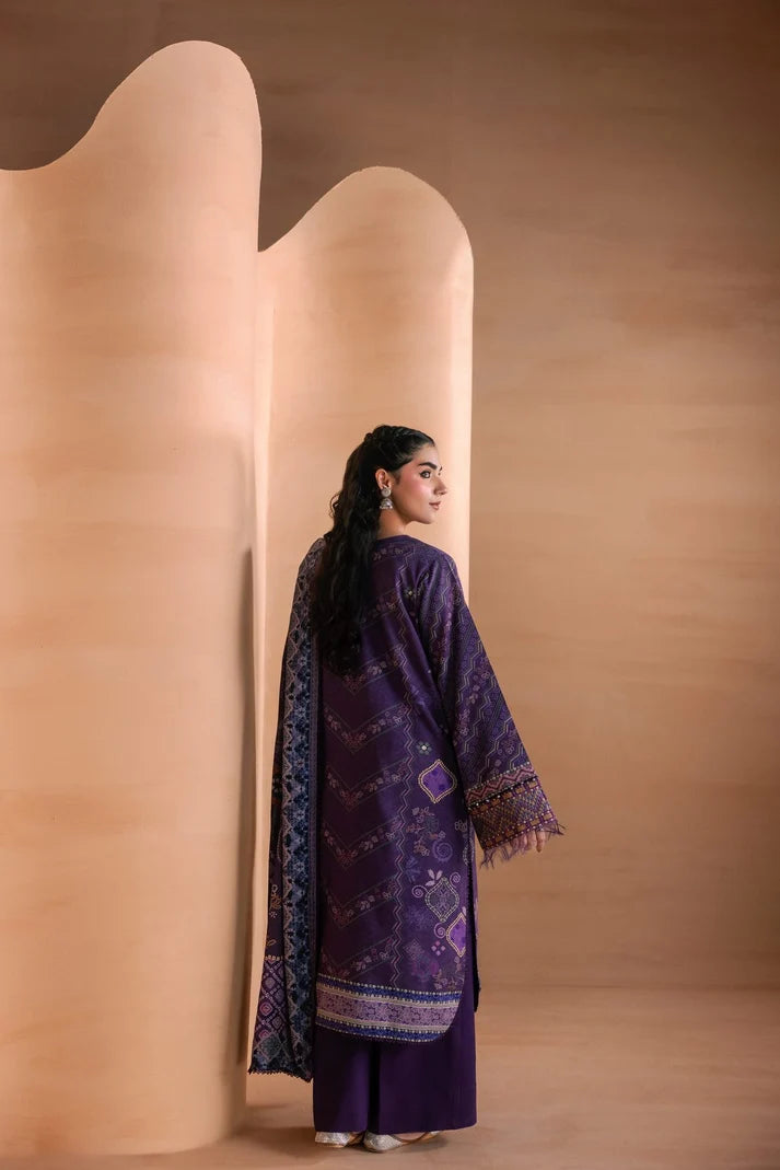 One Nation by Florent Unstitched Embroidered Viscose 3 Piece Suit FL26UON Nisa - Casual Collection