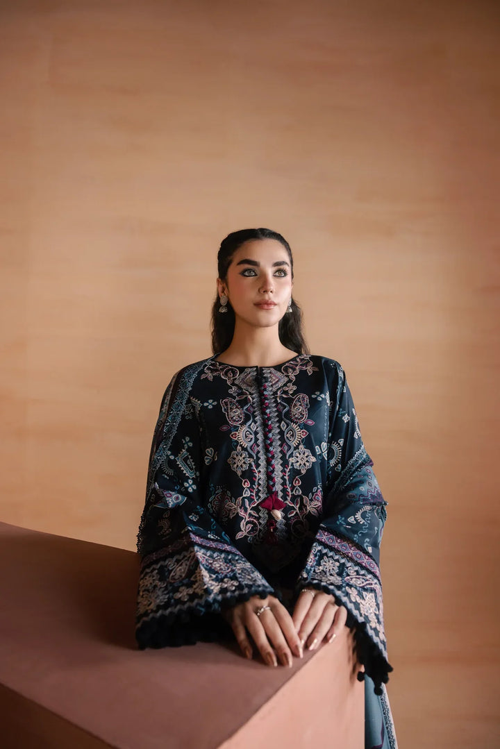 One Nation by Florent Unstitched Printed Viscose 3 Piece Suit FL26UON Parisa - Casual Collection