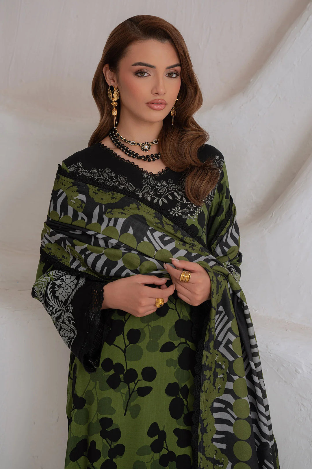 Signature Prints by Nureh Unstitched Printed Viscose 3 Piece Suit NU26UVP SP-219 - Winter Collection
