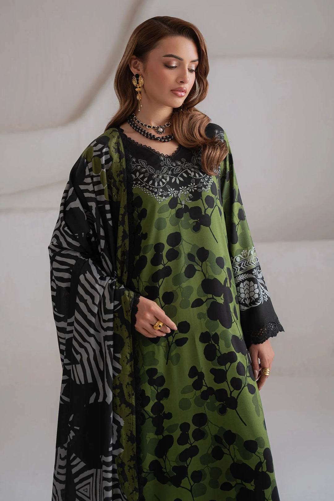 Signature Prints by Nureh Unstitched Printed Viscose 3 Piece Suit NU26UVP SP-219 - Winter Collection