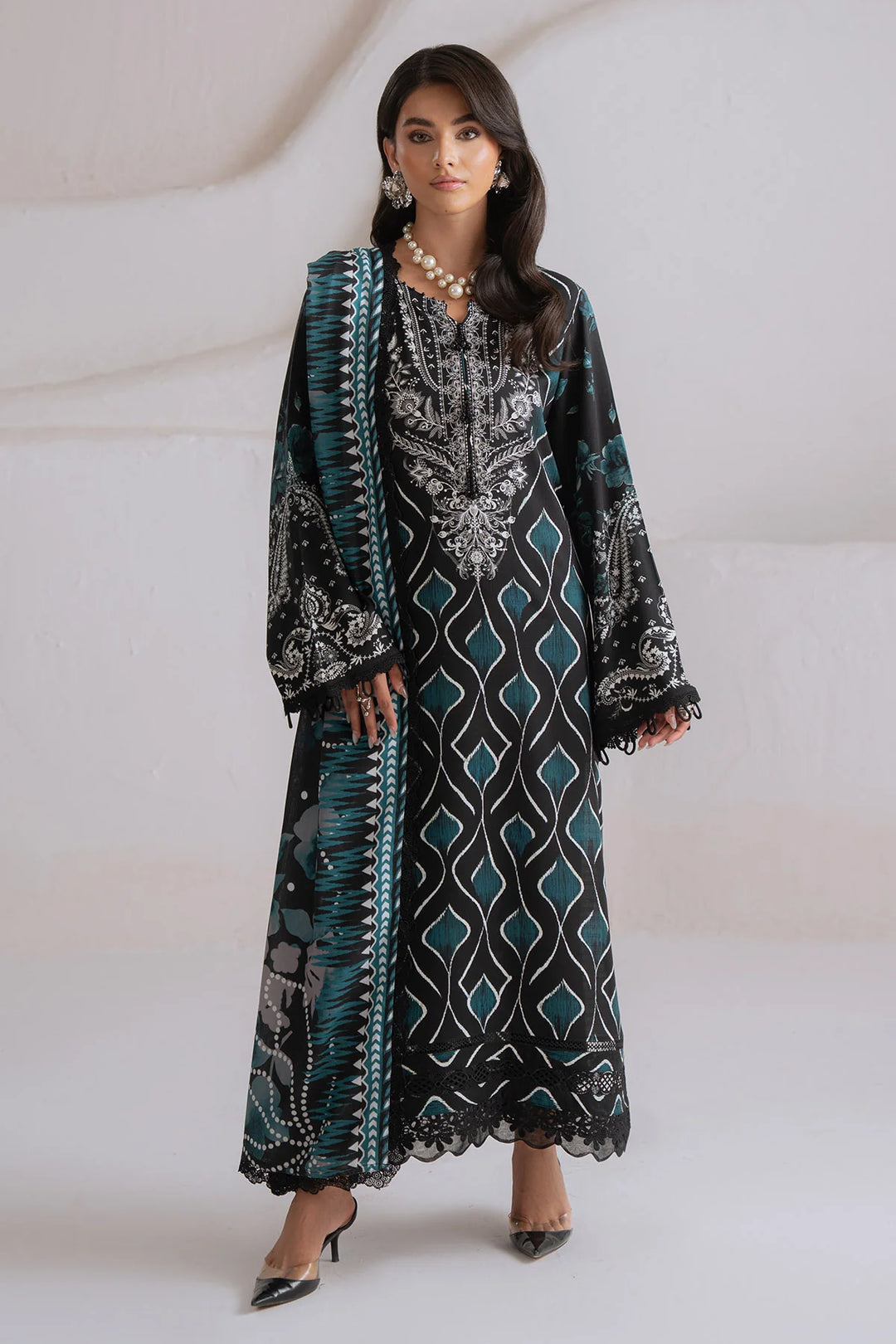 Signature Prints by Nureh Unstitched Printed Viscose 3 Piece Suit NU26UVP SP-220 - Winter Collection