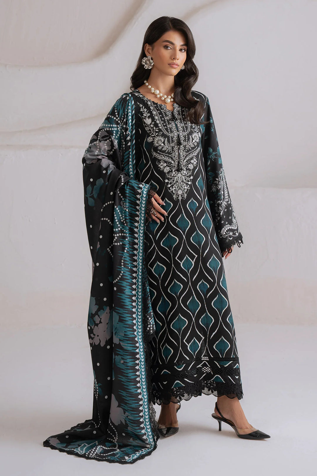 Signature Prints by Nureh Unstitched Printed Viscose 3 Piece Suit NU26UVP SP-220 - Winter Collection