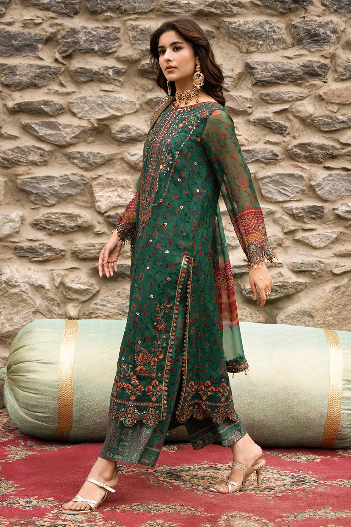 Vasal by Charizma Unstitched Embroidered Chiffon 3 Piece Suit CHR26UVC VSLW6-14 - Festive Collection