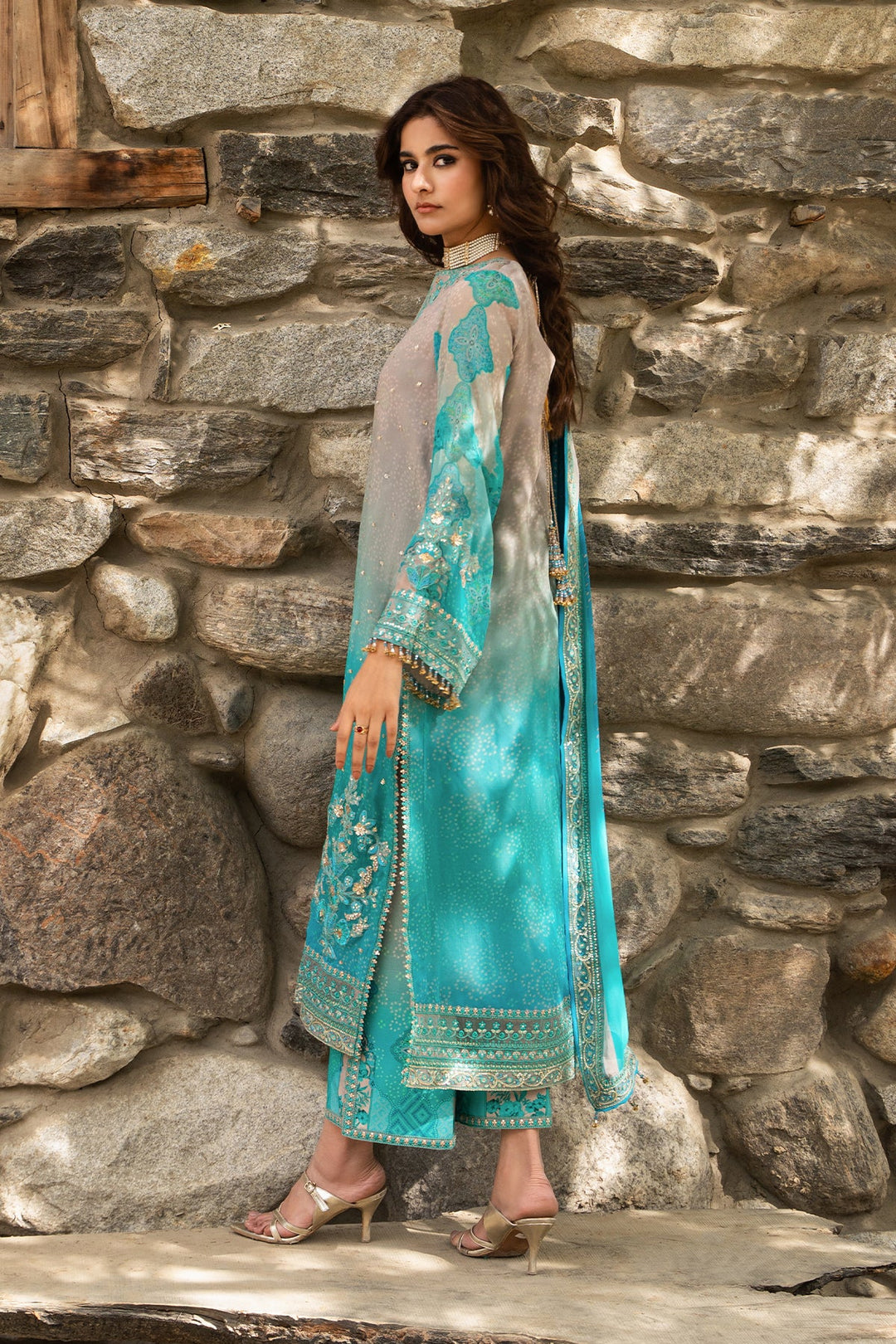 Vasal by Charizma Unstitched Embroidered Chiffon 4 Piece Suit CHR26UVC VSLW6-17 - Festive Collection
