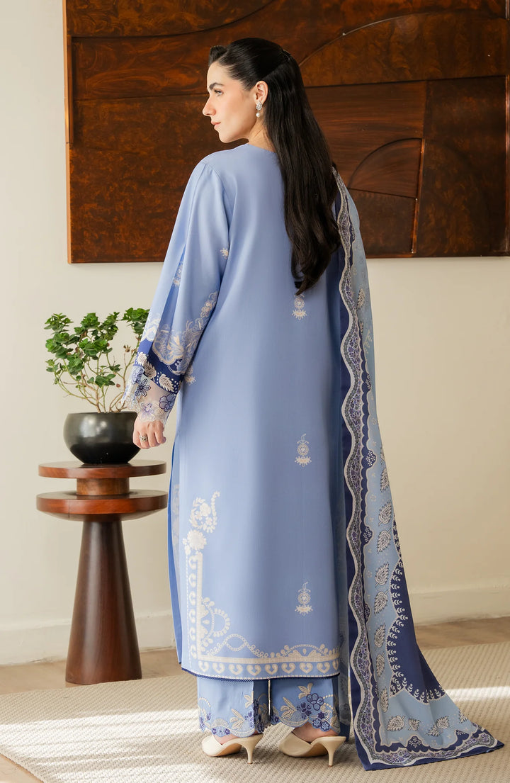 Bellini by Seran Unstitched Embroidered Viscose 3 Piece Suit SN26UBW Elvie D-06 - Winter Collection