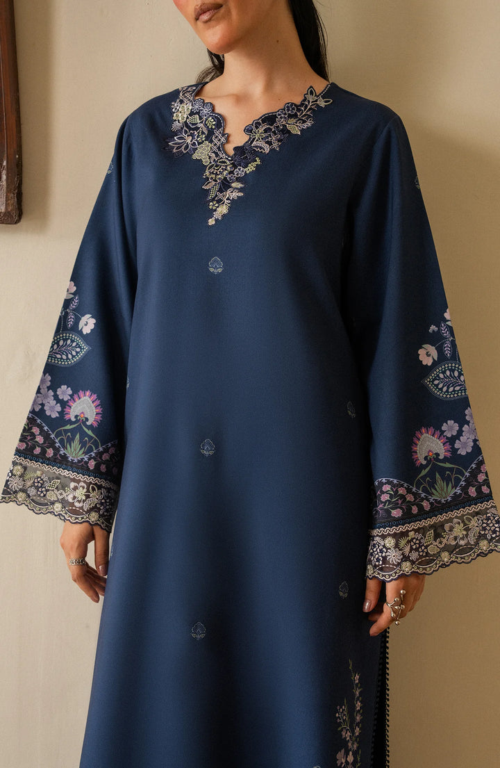 Bellini by Seran Unstitched Embroidered Viscose 3 Piece Suit SN26UBW Viona D-07 - Winter Collection