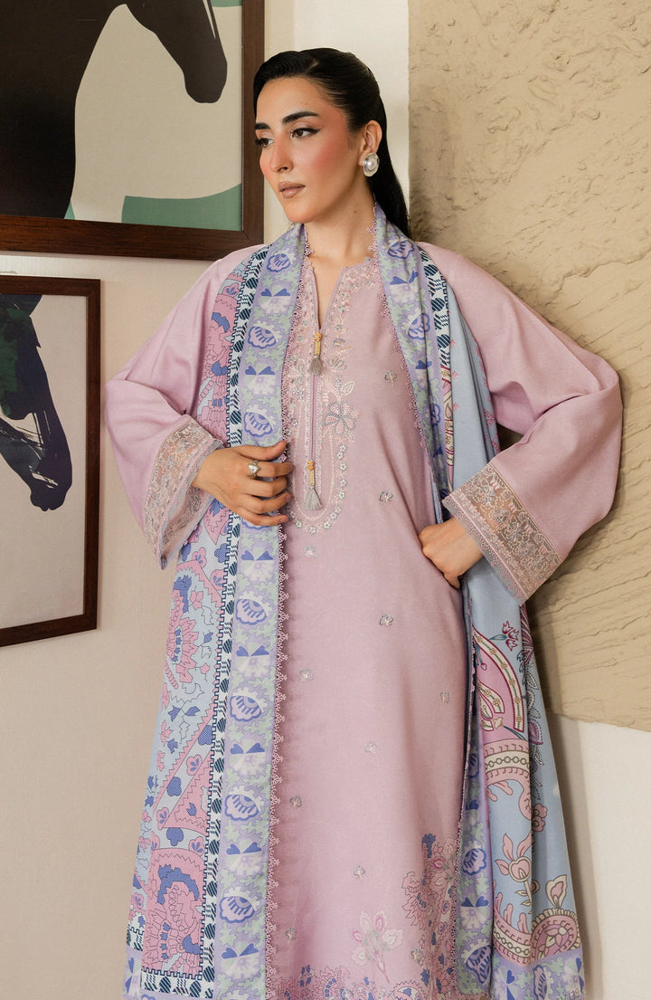Bellini by Seran Unstitched Embroidered Viscose 3 Piece Suit SN26UBW Elaris D-02 - Winter Collection
