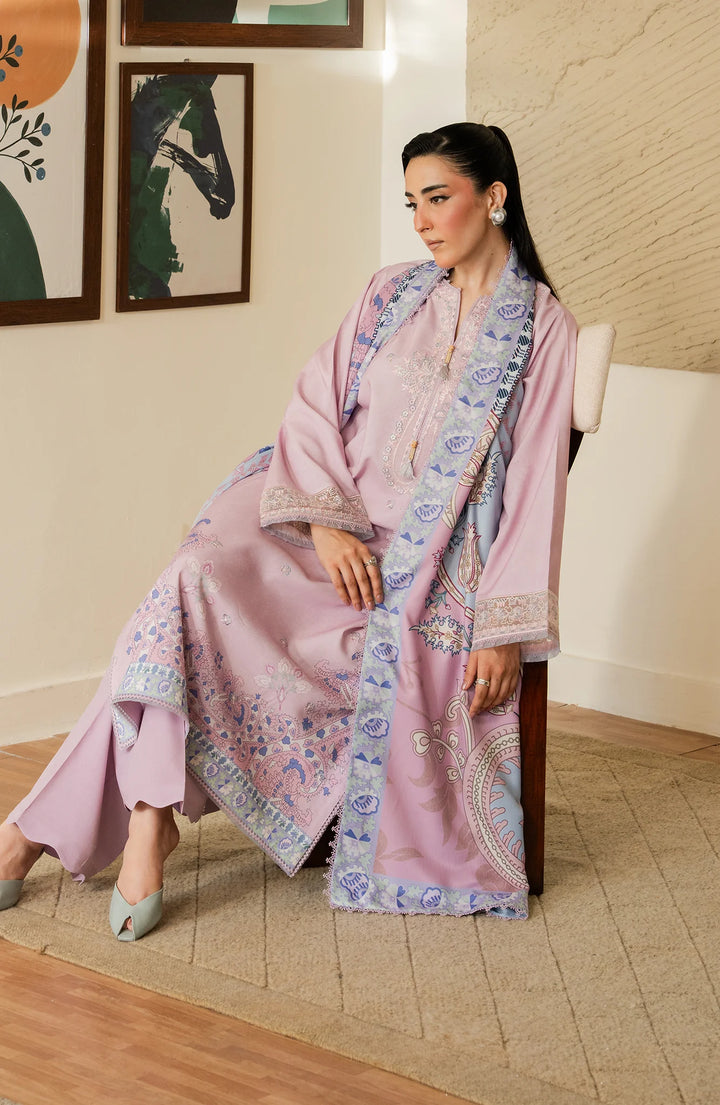 Bellini by Seran Unstitched Embroidered Viscose 3 Piece Suit SN26UBW Elaris D-02 - Winter Collection