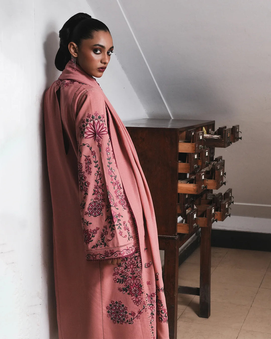 Jugnu by Hussain Rehar Unstitched Embroidered Karandi 3 Piece Suit HR26UJK Dalia - Winter Collection