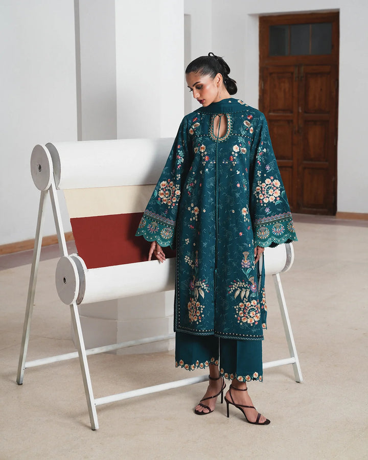 Jugnu by Hussain Rehar Unstitched Embroidered Karandi 3 Piece Suit HR26UJK Baagh - Winter Collection
