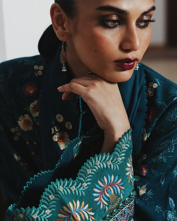 Jugnu by Hussain Rehar Unstitched Embroidered Karandi 3 Piece Suit HR26UJK Baagh - Winter Collection