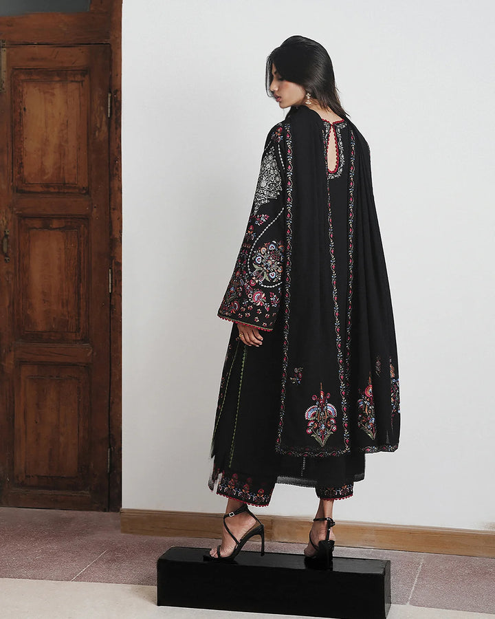 Jugnu by Hussain Rehar Unstitched Embroidered Karandi 3 Piece Suit HR26UJK Cyprus - Winter Collection