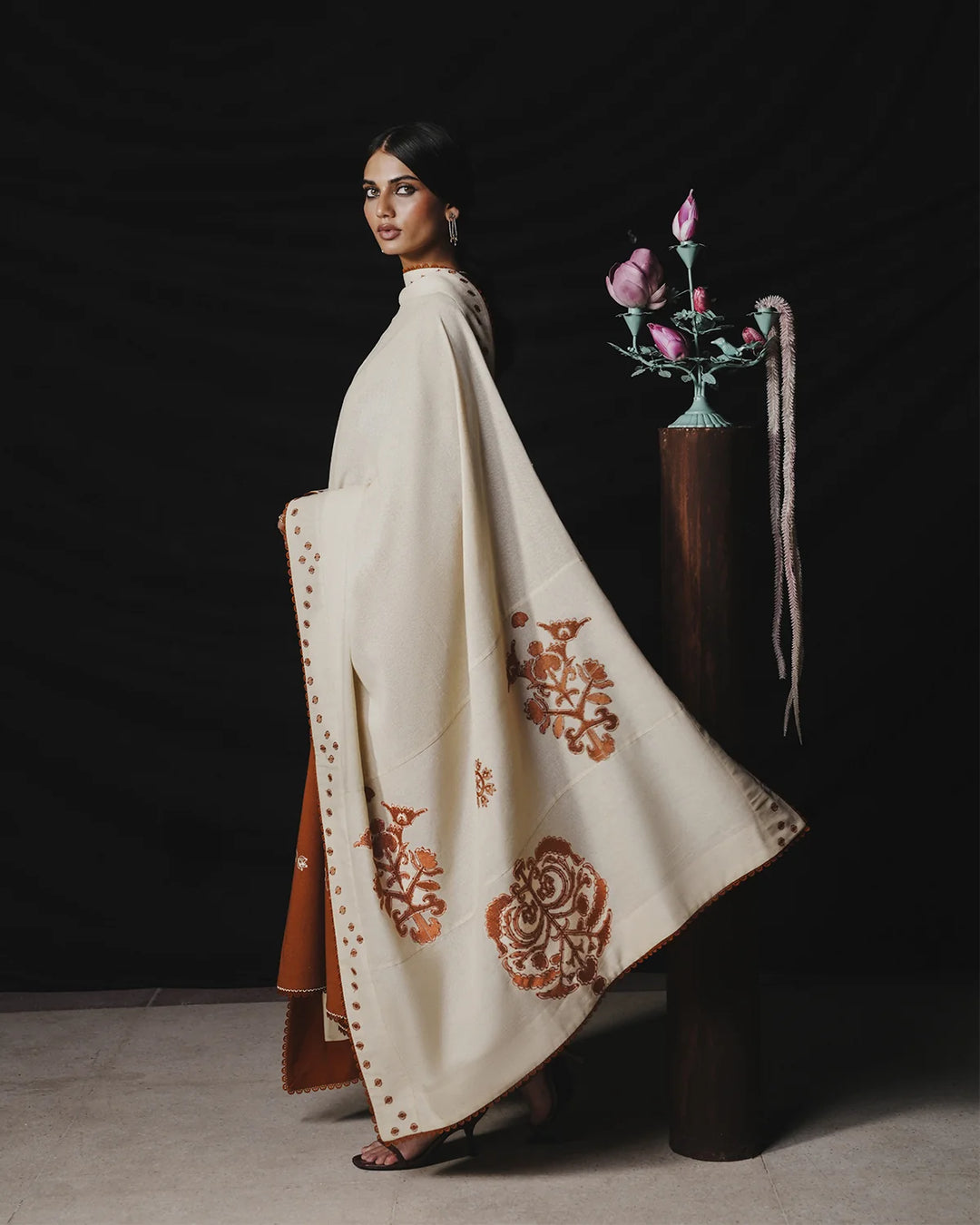 Jugnu by Hussain Rehar Unstitched Embroidered Karandi 3 Piece Suit HR26UJK Tazetta - Winter Collection