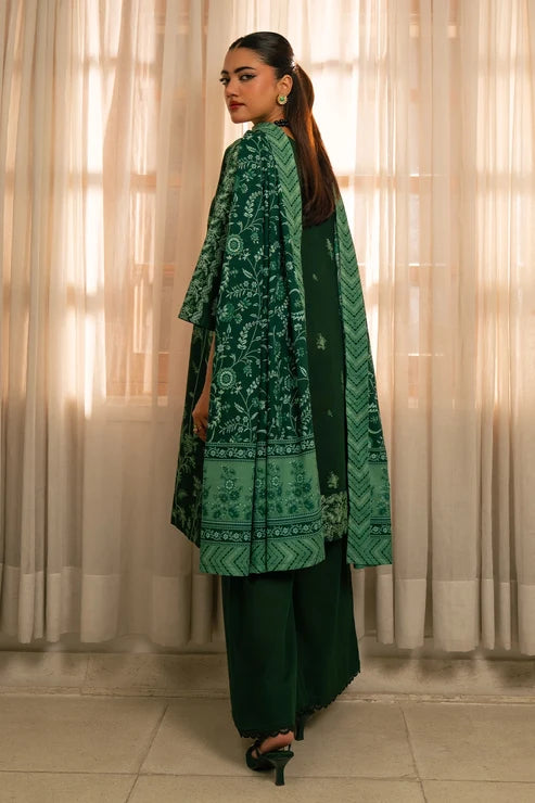 Manzil by Rashid Textiles Unstitched Embroidered Khaddar 3 Piece Suit RT26UKM D-1038 - Winter Collection