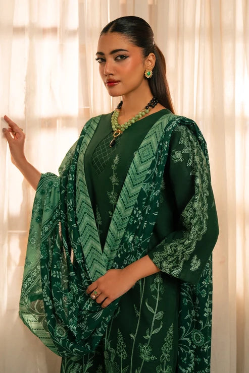 Manzil by Rashid Textiles Unstitched Embroidered Khaddar 3 Piece Suit RT26UKM D-1038 - Winter Collection