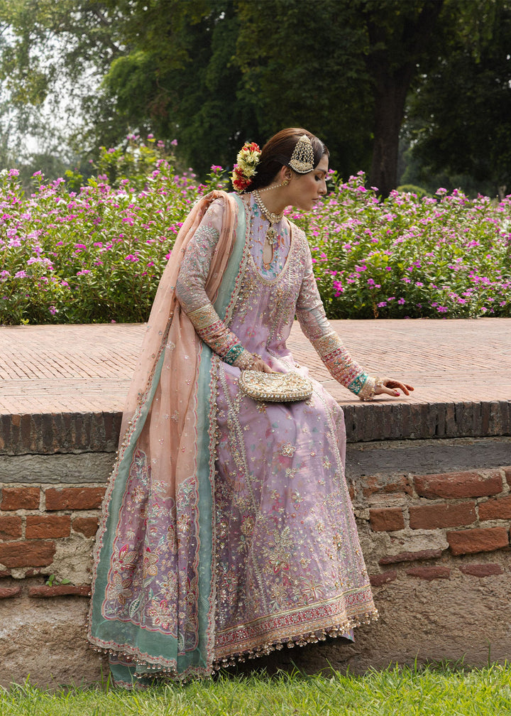 The Doll House by Hussain Rehar Unstitched Embroidered Organza 3 Piece Suit HR26UDH Gulrang D-853 - Wedding Collection