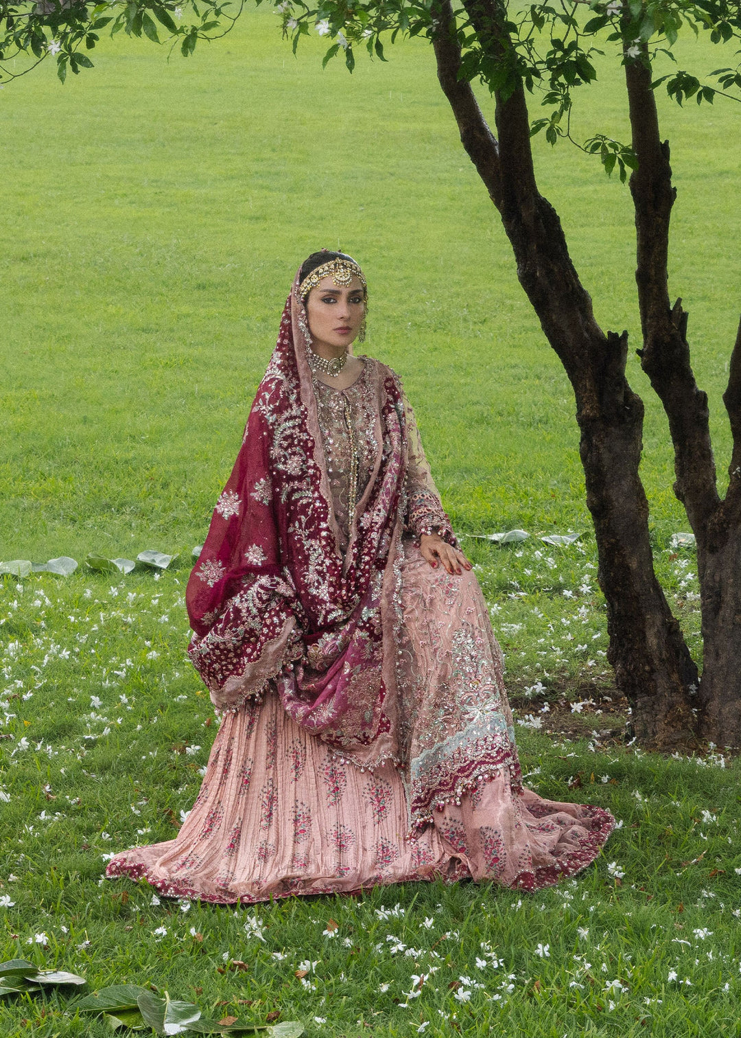 The Doll House by Hussain Rehar Unstitched Embroidered Net 3 Piece Suit HR26UDH Gulrukh D-855 - Wedding Collection