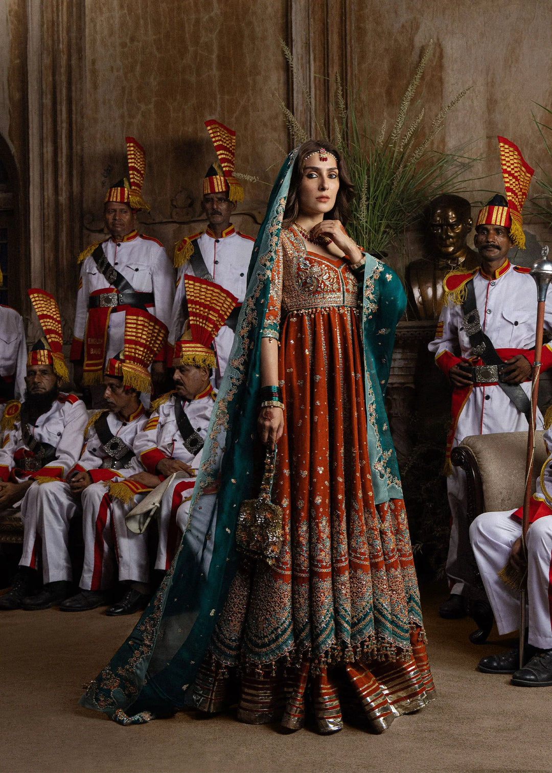 The Doll House by Hussain Rehar Unstitched Embroidered Korean Silk 3 Piece Suit HR26UDH Zarin D-871 - Wedding Collection