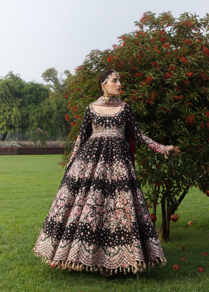 The Doll House by Hussain Rehar Unstitched Embroidered Korean Silk 3 Piece Suit HR26UDH Shahnoor D-876 - Wedding Collection