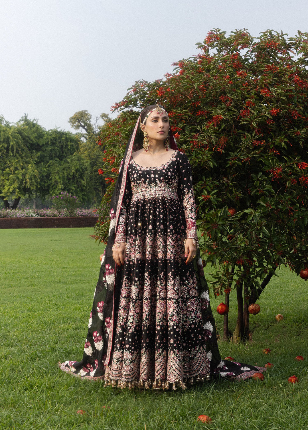 The Doll House by Hussain Rehar Unstitched Embroidered Korean Silk 3 Piece Suit HR26UDH Shahnoor D-876 - Wedding Collection