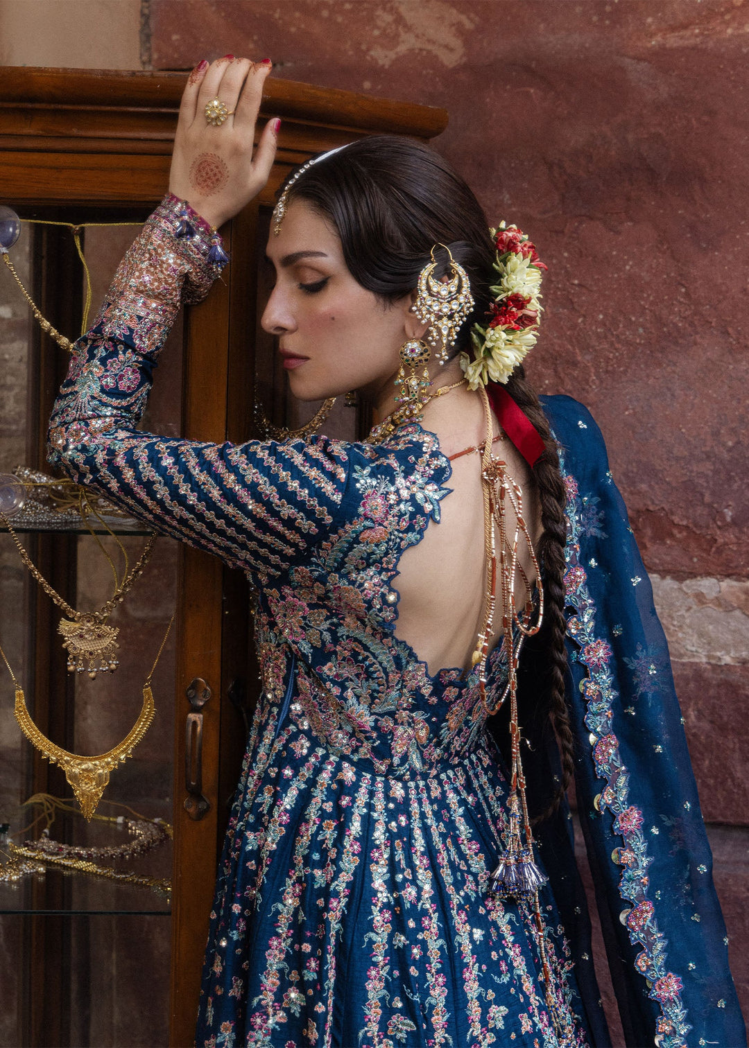 The Doll House by Hussain Rehar Unstitched Embroidered Korean Silk 3 Piece Suit HR26UDH Dill Afroz D-878 - Wedding Collection