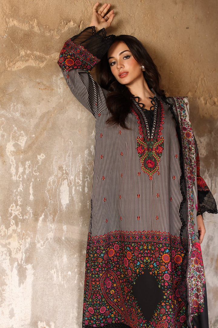 Aniiq by Charizma Unstitched Embroidered Linen 3 Piece Suit CHR26UAL ANW7-12 - Casual Collection