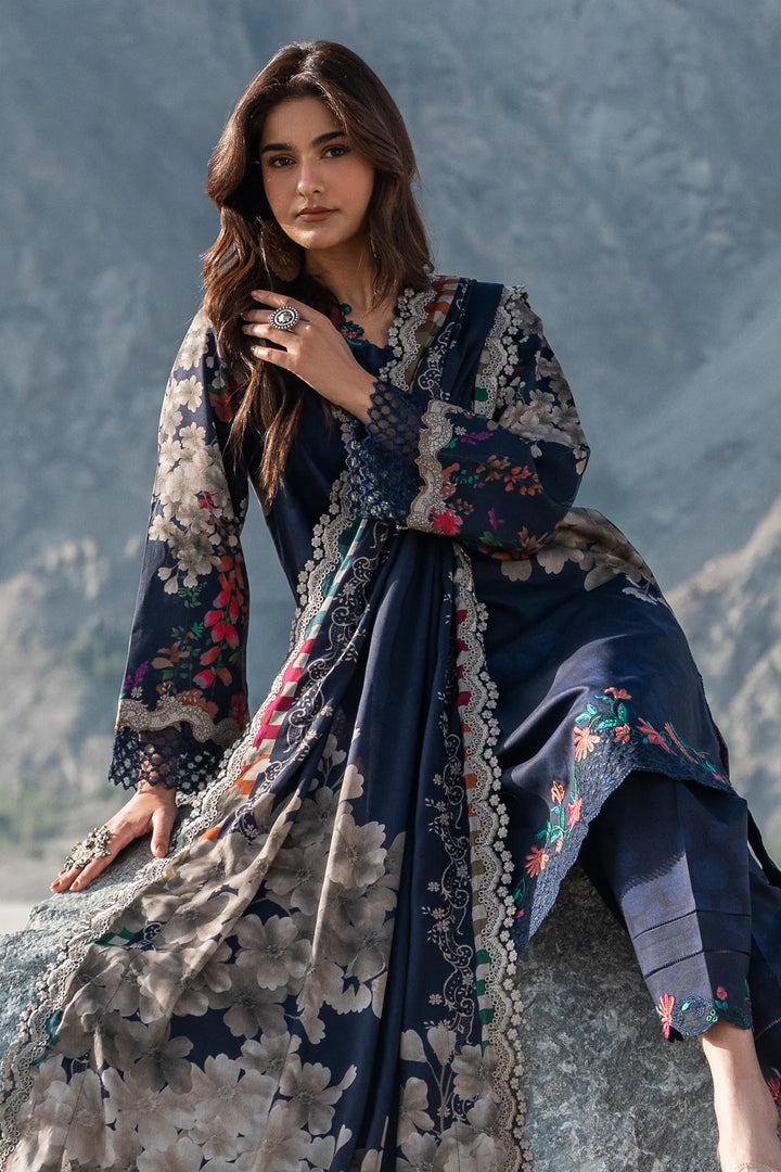 Aniiq by Charizma Unstitched Embroidered Linen 3 Piece Suit CHR26UAL ANW7-14 - Casual Collection
