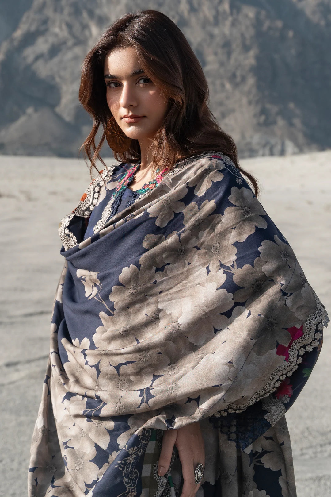 Aniiq by Charizma Unstitched Embroidered Linen 3 Piece Suit CHR26UAL ANW7-14 - Casual Collection