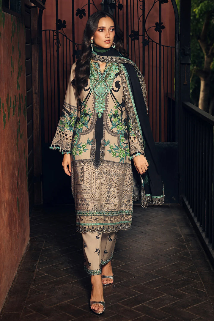 Aniiq by Charizma Unstitched Embroidered Linen 3 Piece Suit CHR26UAL ANW7-19 - Casual Collection