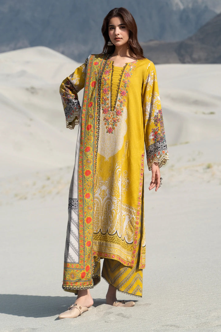 Aniiq by Charizma Unstitched Embroidered Linen 3 Piece Suit CHR26UAL ANW7-20 - Casual Collection