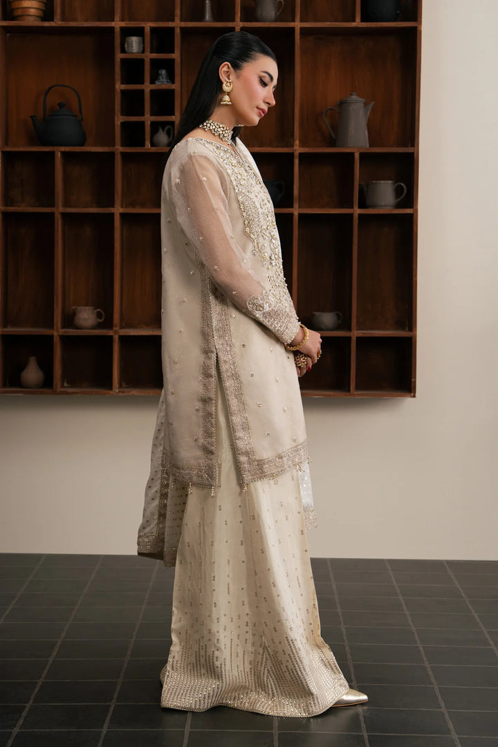 Xenia Formals Unstitched Embroidered Organza 3 Piece Suit D-01 Royale - Festive Collection