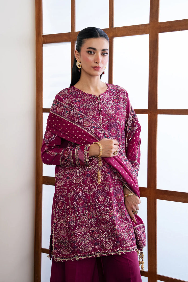 Xenia Formals Unstitched Embroidered Chiffon 3 Piece Suit D-06 Nayra - Festive Collection