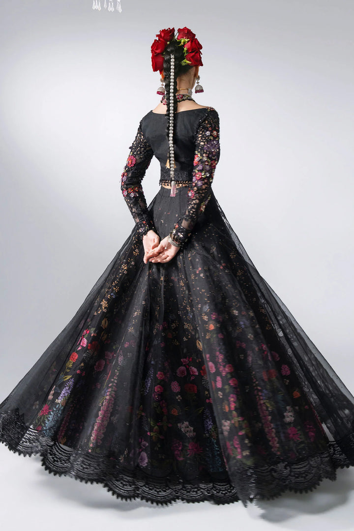 Mbroidered by Maria B Unstitched Embroidered Organza 3 Piece Suit MB26UMW D1 - Wedding Collection